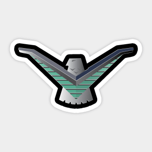 Thunderbird Emblem V Wings Black Sticker